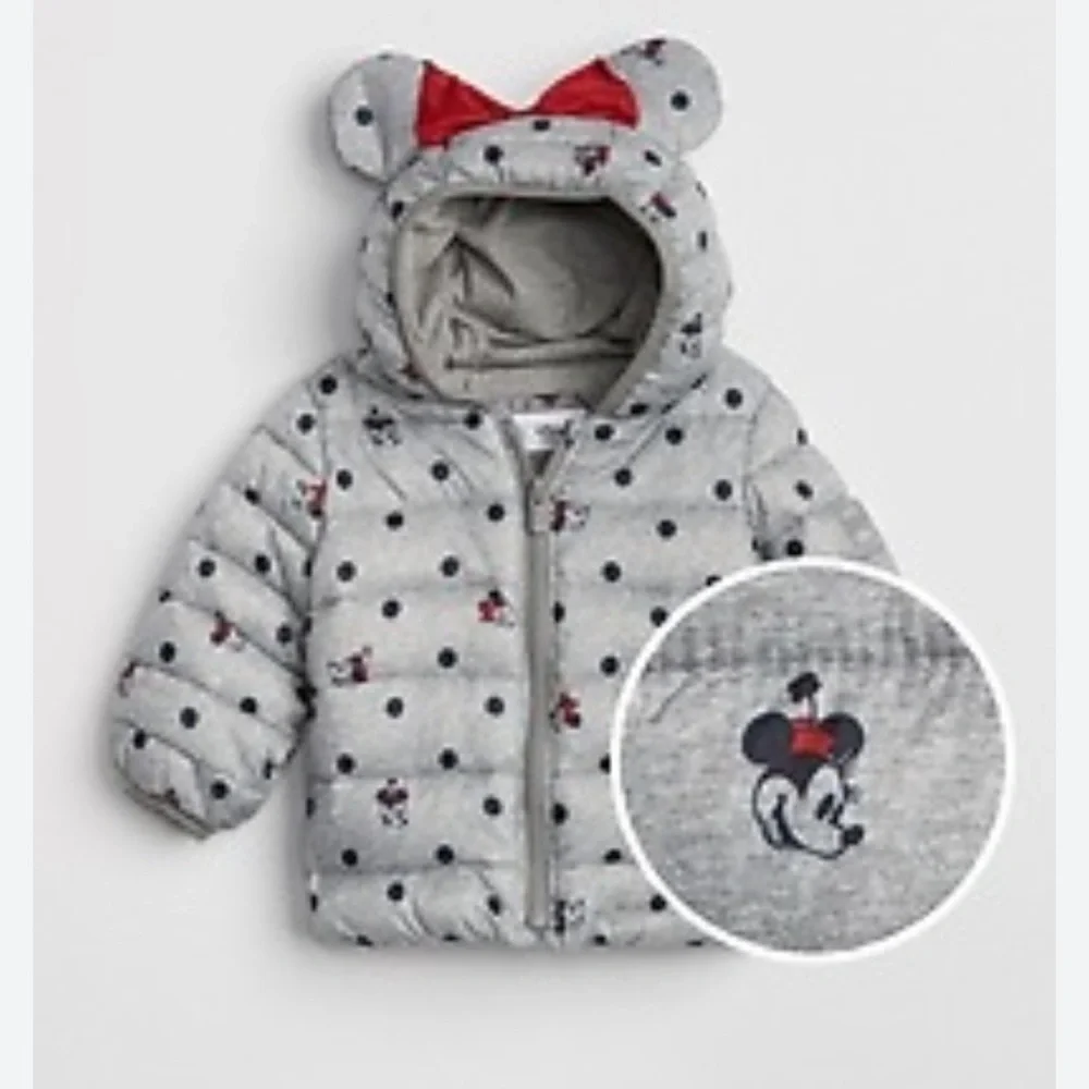 Baby Gap Disney Minnie Mouse puffer jacket 6-12 months